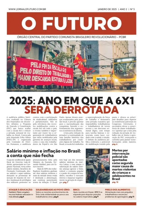 Capa da edição nº 5 do Jornal O Futuro